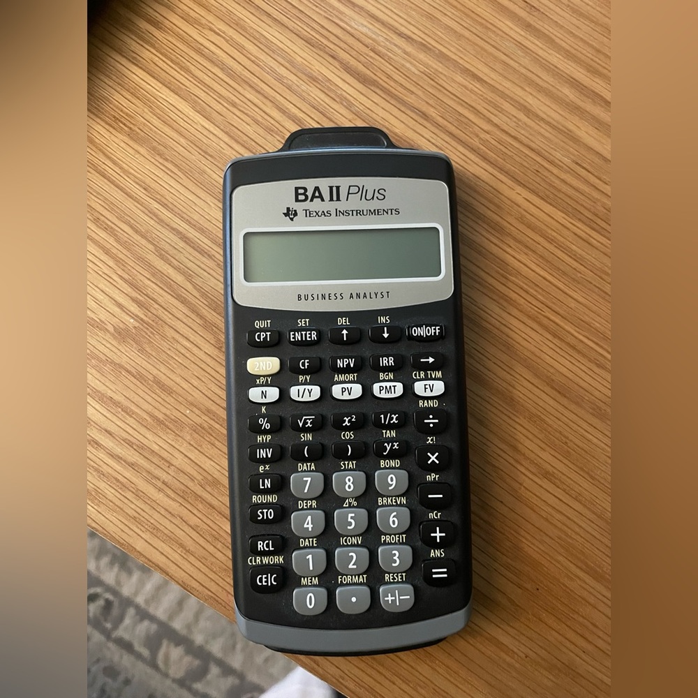 Ba II Plus Business Analyst calculator